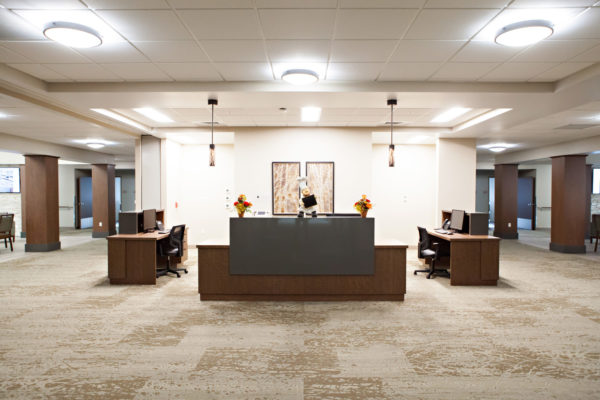 Computer area at Cascadia of Nampa, Idaho a skilled nursing facility