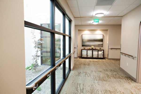 Hallway at Cascadia of Nampa, a skilled nursing facility